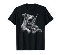 Jack Russell Terrier che suona il violino violinista amante dei cani Maglietta