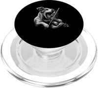 Jack Russell Terrier che suona il violino violinista amante dei cani PopSockets PopGrip per MagSafe