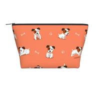 Jack Russell Terrier del fumetto, Borsa da toilette Borsa per trucco Borsa per cosmetici Borsa da toilette da viaggio portatile