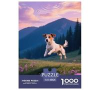 Jack Russell Terrier, Gioco Di Puzzle Da 1000 Pezzi, Attività Conviviale Per La Famiglia, Regalo O Souvenir, Adatto Dai 10 Anni, Pet Dog, 38x26cm/1000pcs