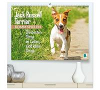 Jack Russell Terrier: Komm spielen (hochwertiger Premium Wandkalender 2026 DIN A2 quer), Kunstdruck in Hochglanz: Die besten Dinge im Leben, sind keine Dinge: Jack Russell Terrier