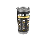 Jack Russell Terrier Obedience Training Dog Guide To Trainer Bicchiere termico in acciaio inox doppia parete