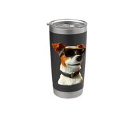 Jack Russell Terrier Occhiali da Sole Amante Jack Russells Bicchiere termico in acciaio inox doppia parete