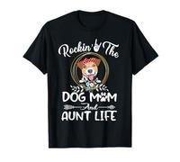Jack Russell Terrier Rocking The Dog Mom And Aunt Life Maglietta