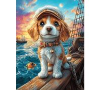 Jack Russell Terrier Sailor Puzzle 500 Pezzi Sfida Rompicapo Impossibile Wildlife Pet Rompicapo Estremamente Difficile Per Veri Esperti Regalo Per Chi Ama Le Sfide 500 PCS