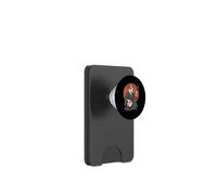 Jack Russell Terrier Samurai Giocare Shamisen Retro Vintage PopSockets PopWallet per MagSafe