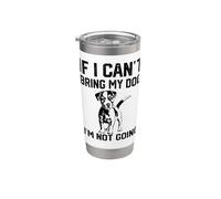 Jack Russell Terrier Se non posso portare il mio cane non ci Bicchiere termico in acciaio inox doppia parete