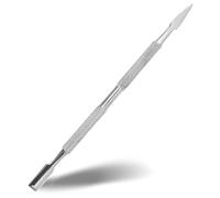 Jack Shaver Spingi cuticole e pulitore per unghie a cucchiaio, strumento professionale per manicure in acciaio inossidabile per unghie di mani e piedi, rimuovi cuticole e tagliacuticole a doppia