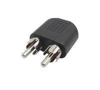 Jack stereo femmina argento da 3,5 mm a 2x spina maschio RCA / 2x presa femmina RCA Audio Altoparlante Cuffie Convertitore connettore adattatore(3.5mm to RCA Male,10Pcs)