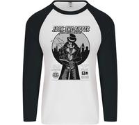 Jack The Ripper Halloween Horror Film Uomo L/S Baseball T-Shirt