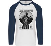 Jack The Ripper Halloween Horror Film Uomo L/S Baseball T-Shirt
