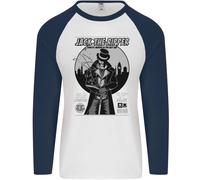 Jack The Ripper Halloween Horror Film Uomo L/S Baseball T-Shirt