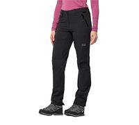 Jack Wolfskin Activate XT - Pantaloni da Donna in Softshell, Antivento e Impermeabili, Colore: Nero, Taglia 18