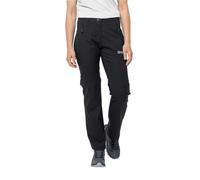Jack Wolfskin Active Track Zip off Pants W Pantaloni da Escursionismo, Nero, 40 Donna
