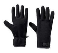 Jack Wolfskin Artist Ecospher - Guanti in pile, taglia L, colore: Nero