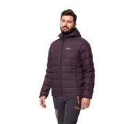 Jack Wolfskin Ather Down-Felpa con Cappuccio, Taglia M Piumino, Prugna di Mezzanotte, L Uomo