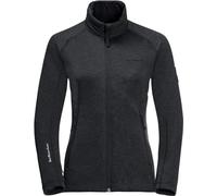 Jack Wolfskin, Athletic Collar Midlayer, Giacca In Pile, Nero 6000., M, Donna