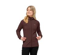 Jack Wolfskin Baiselberg-Felpa con Cappuccio FZ W Giacca in Pile, Marrone Scuro, XS Donna
