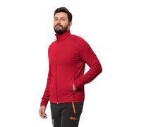 Jack Wolfskin Baiselberg FZ M Giacca in Pile, Red Glow, M Uomo