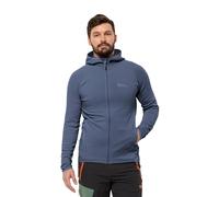 Jack Wolfskin Baiselberg Hooded FZ M-Felpa con Cappuccio Giacca in Pile, Evening Sky, 3XL Uomo