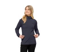 Jack Wolfskin Baiselberg Hooded FZ W-Felpa con Cappuccio Giacca in Pile, Grafite, M Donna
