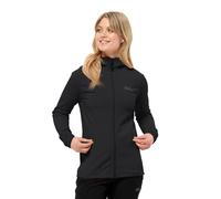 Jack Wolfskin BAISELBERG Hooded FZ W Giacca, Black, S Donna