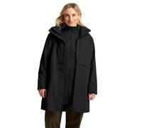 Jack Wolfskin Baylight-Cappotto 3 in 1 W, Nero, XL Donna