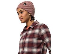 Jack Wolfskin Berretto da Donna Swan Lake Beanie W Hat, Marrone/Nero a Quadri, Taglia Unica