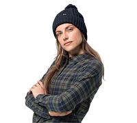 Jack Wolfskin Berretto Storm Lock con Pompom, Unisex, 1905091, Night Blue, One Size (22-24 inch)