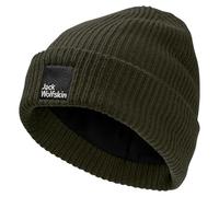Jack Wolfskin Berretto Unisex Pergamon Beanie Hat, Muschio di Ossidiana, L