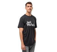 T-shirt Jack Wolfskin Brand manica corta nero - S