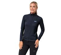 Jack Wolfskin - Camicia a Maniche Lunghe da Donna, Modello Sky Range, Taglia 6, Colore: Blu Notte