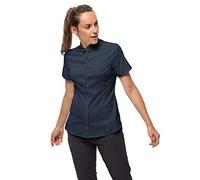 Jack Wolfskin - Camicia da Donna a Maniche Corte, ad Asciugatura Rapida, Donna, 1402951-1010001, Blu Notte, XS