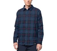 Jack Wolfskin Camicia in Flanella da Uomo Cabin View Blu Codice 1403581-7881 ...
