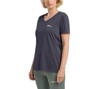 Jack Wolfskin Crosstrail T Women T-Shirt, Grafite/Grigio Freddo, M Donna