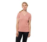 T-shirt Jack Wolfskin Crosstrail manica corta rosa donna - XL