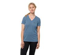 Jack Wolfskin Crosstrail T Women Maglietta, Elemental Blue, XS Donna