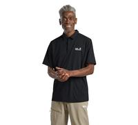 Jack Wolfskin DELGAMI Polo M, Nero, XXXL