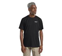 Jack Wolfskin Delgami S/S M T-Shirt, Nero, L Uomo