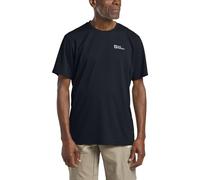 Jack Wolfskin Delgami S/S M T-Shirt, Nero, L Uomo