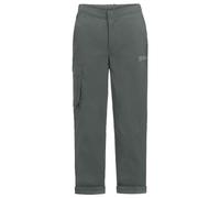 Jack Wolfskin Desert Pants K Pantaloni da Escursionismo, Ardesia/Verde, 116 Unisex-Bambini e Ragazzi