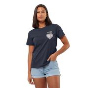 Jack Wolfskin Discover Heart T W T-Shirt, Blu Notte, L Donna