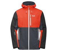 Jack Wolfskin Eagle Peak - Giacca da Uomo, Uomo, Giacca da Uomo, 1112991, Ebano, S