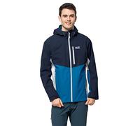 Jack Wolfskin Eagle Peak Jacket M Giacca, Blu Pacific, S per uomo