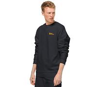 Jack Wolfskin Essential Maglione, Nero, XL Uomo