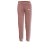 Jack Wolfskin Essential pantaloni da jogging da donna rosa cotone XL