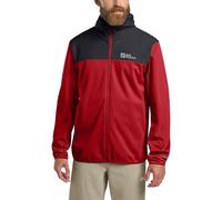Jack Wolfskin Feldberg Hoody M Giacca Softshell, Rosso Adrenaline, M Uomo
