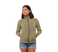Jack Wolfskin Fernweh-Felpa con Cappuccio Giacca in Pile, bay Leaf, XS Donna
