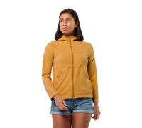 Jack Wolfskin Fernweh-Felpa con Cappuccio Giacca in Pile, Curry, XL Donna