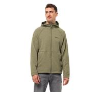 Jack Wolfskin Fernweh-Felpa con Cappuccio Jkt M Giacca in Pile, bay Leaf, S Uomo